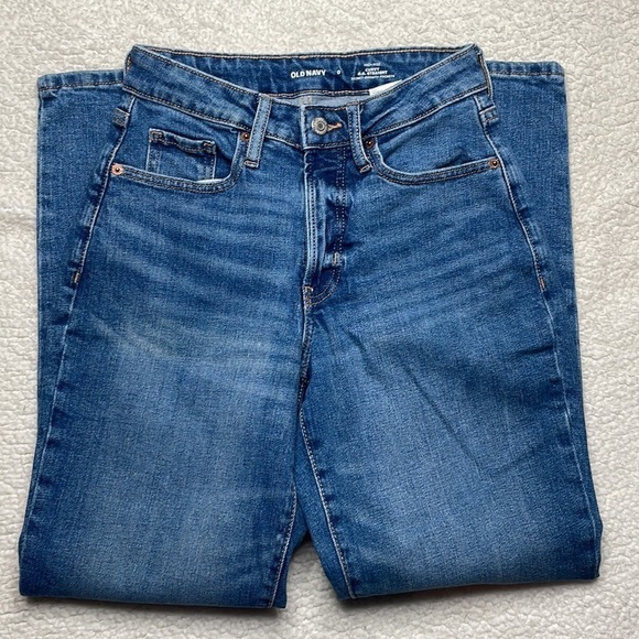 Old Navy High-Rise Curvy O.G Straight secret Smith, Pockets Size 0 - Picture 3 of 9